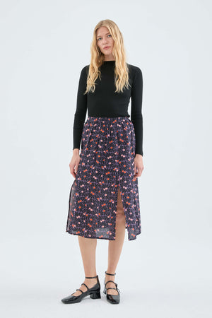 Madison Floral Midi Skirt