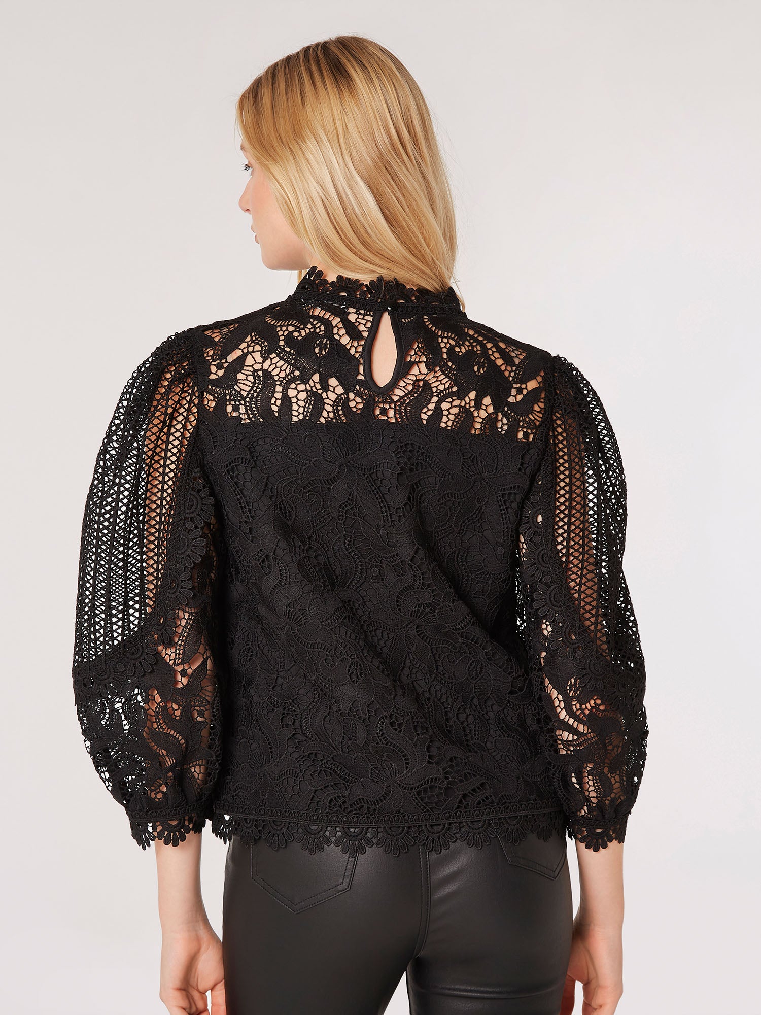 Alice Victorian Mixed Lace Top