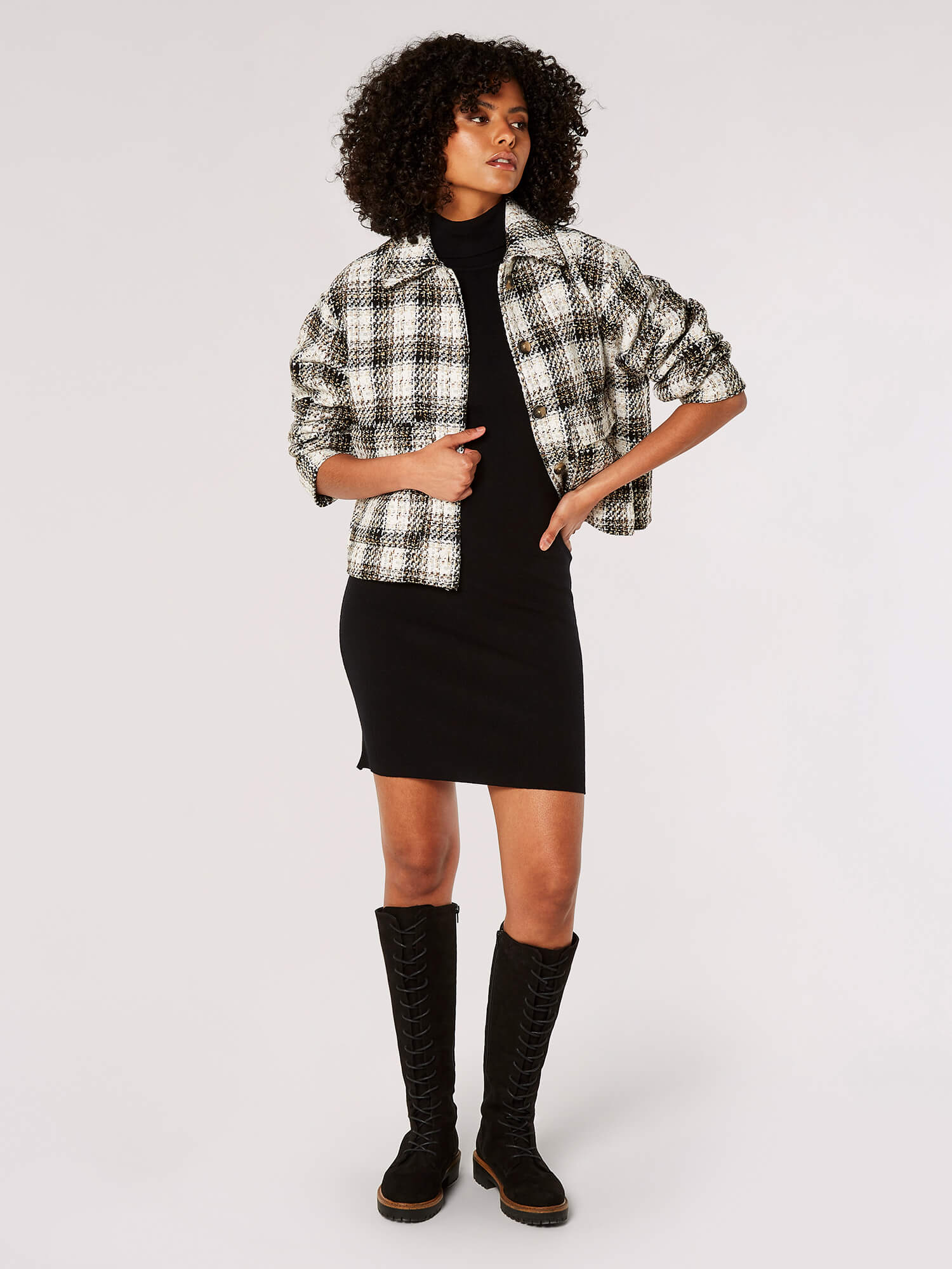 Willow Cropped Plaid Shacket