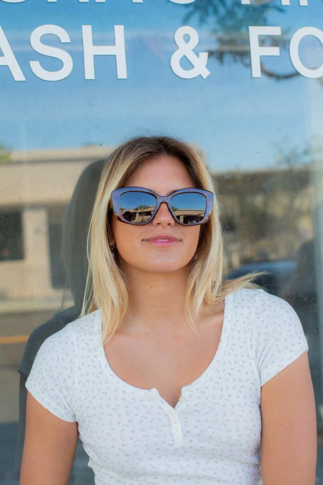 Paige Tort/Smoke Polarized Sunglasses by I-Sea
