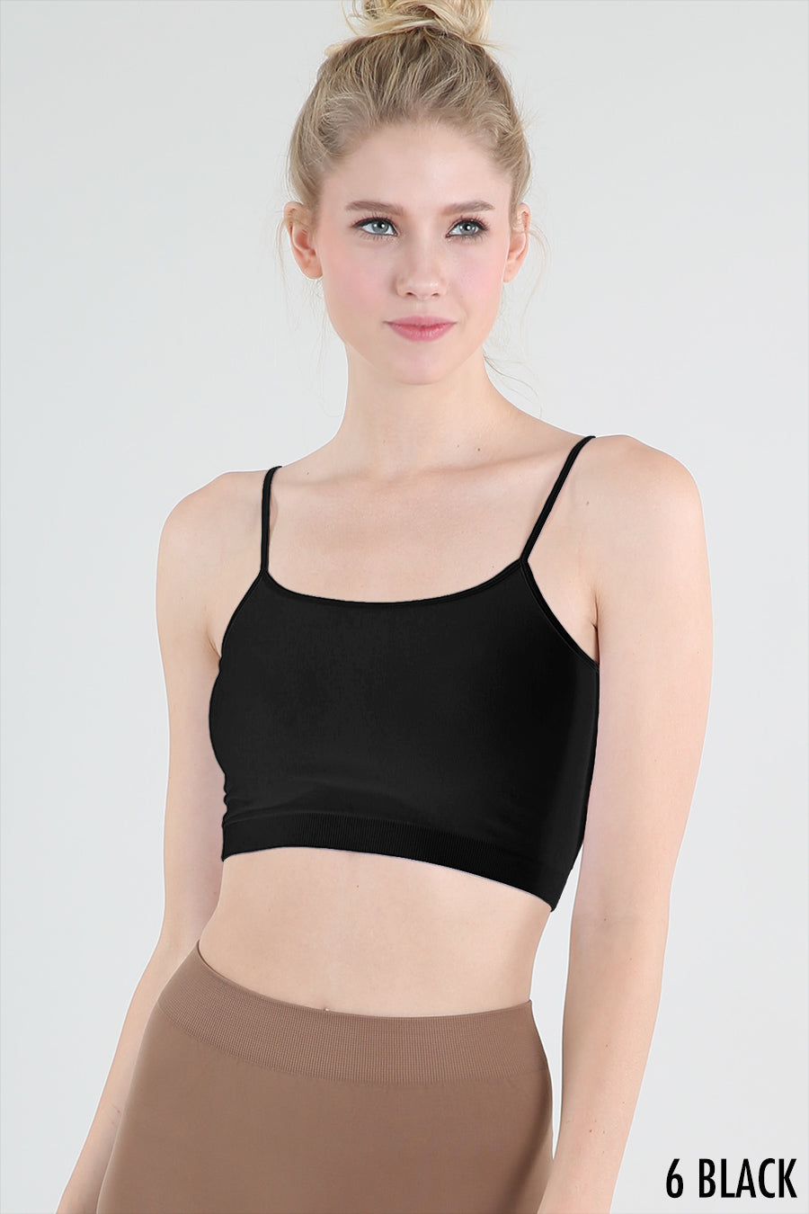 Basic Spaghetti Strap Cropped Layering Tank - Comes in 2 colors