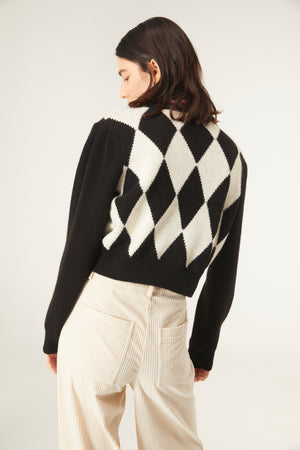 Rachel Diamond Print Sweater