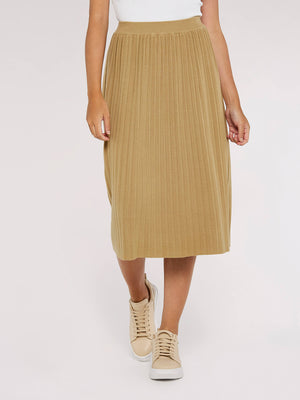 Harper Pleated Knit Skirt