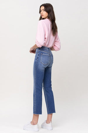Carlene Mid-Rise Straight Crop Jean by Vervet
