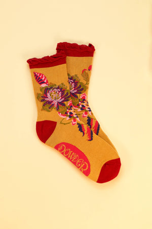Fantasy Floral Ankle Socks