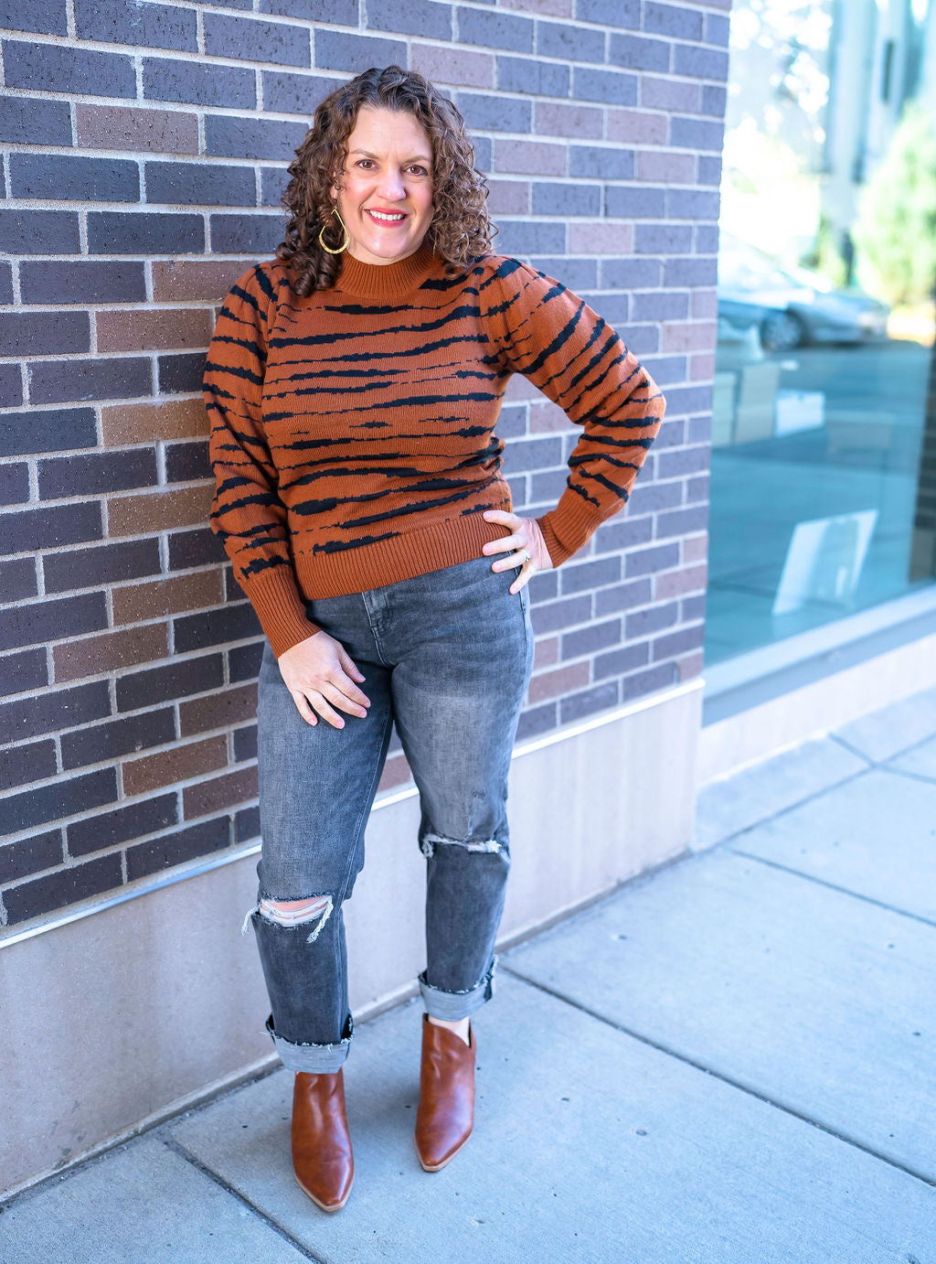 Jasmine Tiger Striped Sweater