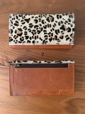 Valerie Genuine Leather & Hide Fold Over Wallet