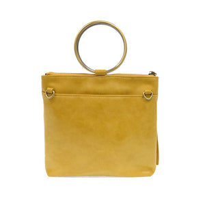Amelia Ring Tote Bag in Yellow with Gold