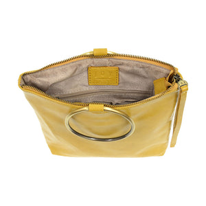 Amelia Ring Tote Bag in Yellow with Gold