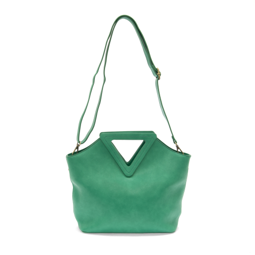Sophie Triangle Handle Bag in Jade